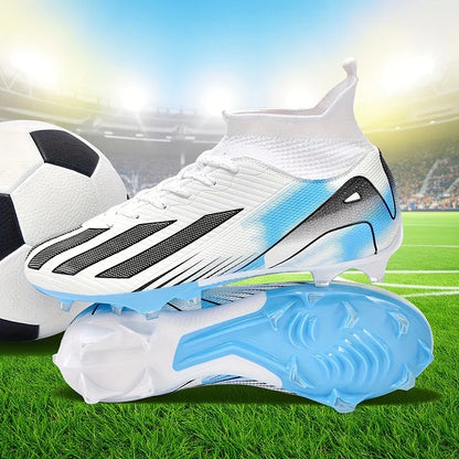 Chuteiras de futebol para homem e rapaz, ultraleves, profissionais, antiderrapantes e confortáveis, para treino e jogo em relva