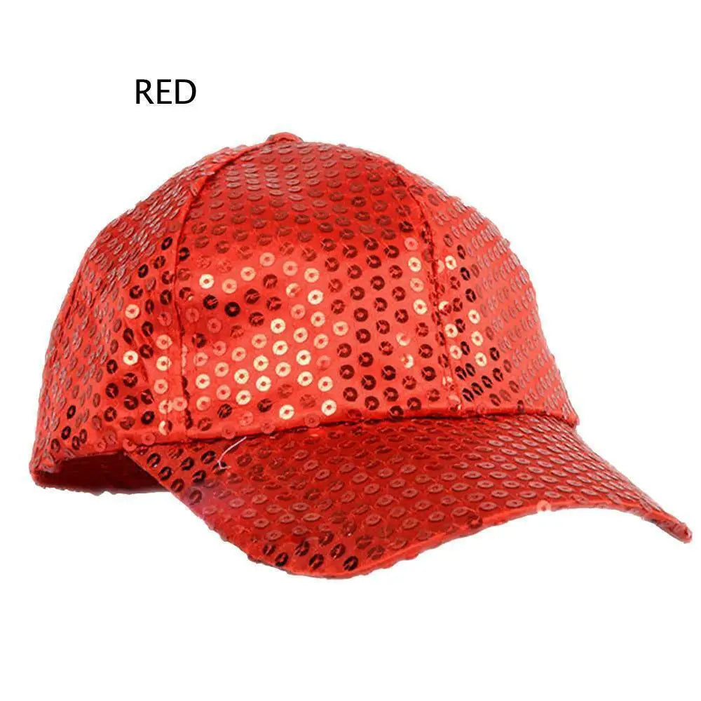 Fashion Baseball Caps Women Girl Ponytail Cap Sequins Shiny Messy Bun Snapback Hat Sun Caps Gorra Casual Ponytail Baseball Caps