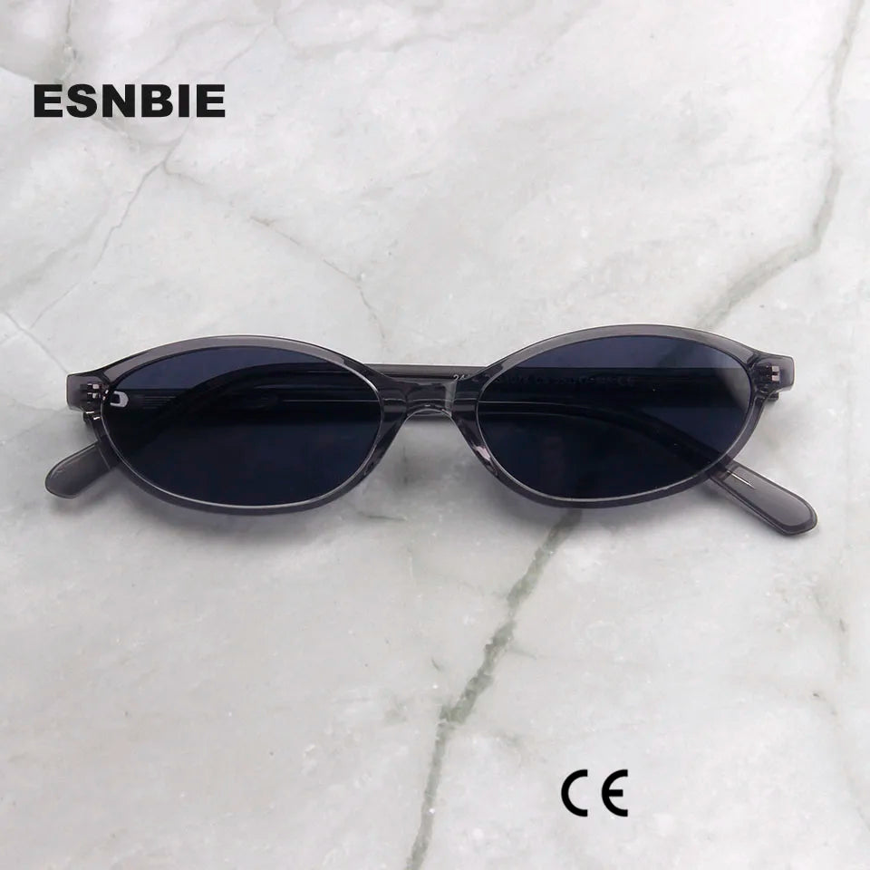 Trendy Acetate Small Oval Sunglasses Women 90'S Outfit Vintage Sun Glasses for Men Fashion Polarized Glasses  UV400 Protection