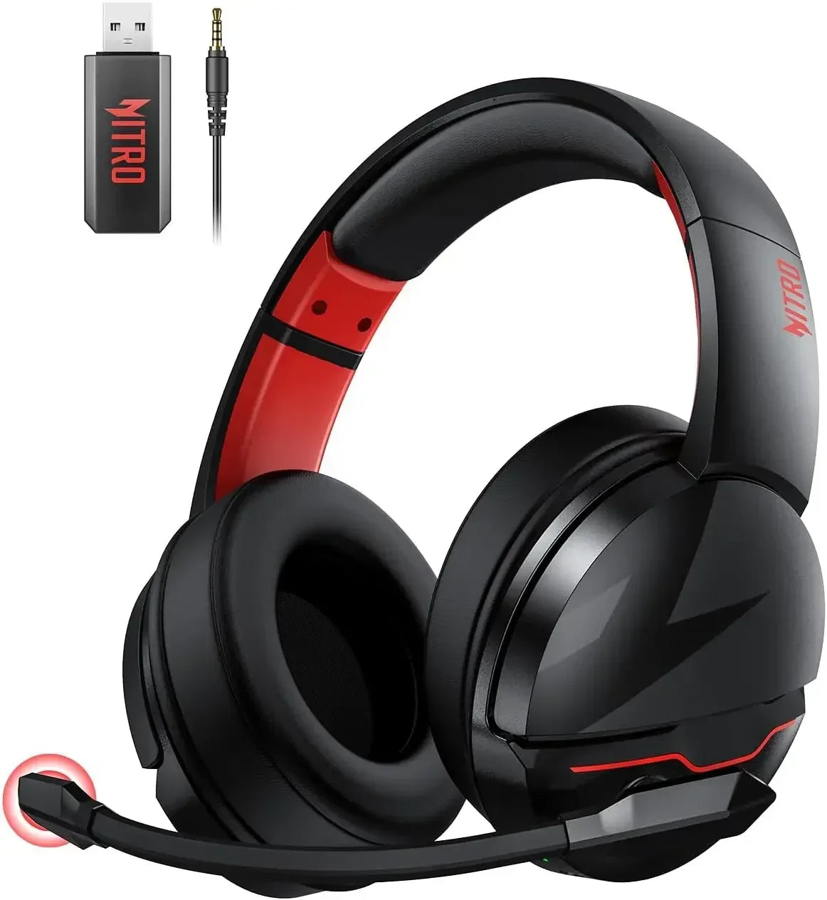 Casque de jeu sans fil Acer PS5 2,4 GHz pour PS5, PS4, PC, Switch, casque de jeu Bluetooth 5.3 avec micro à suppression du bruit