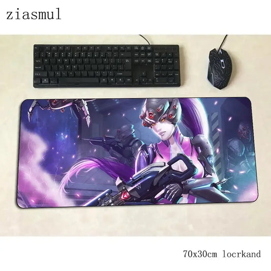 Alfombrilla de ratón Overwatch de dibujos animados para ordenador, 700x300x3mm, alfombrilla gaming grande Indie Pop para teclado, juegos de PC y escritorio gamer