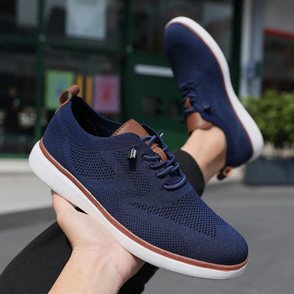 Mocasines deportivos de malla para hombre, calzado antideslizante de corte bajo, zapatos casuales deportivos, superventas, zapatos de diseño 2025
