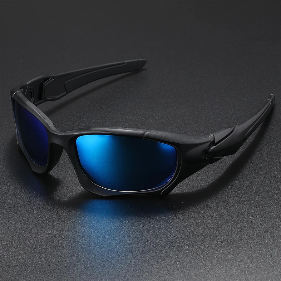 Outdoor Sports Polarized Sunglasses Men Curve Cutting Frame Stress-Resistant Lens Shield Sun Glasses Wome