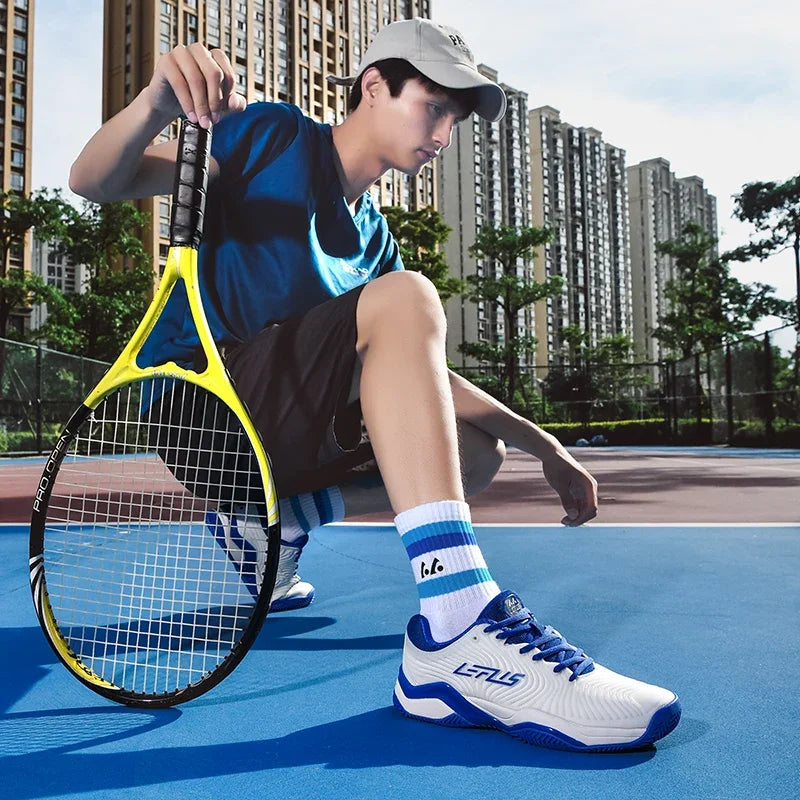 Paar ademende tafeltennisschoenen, sportschoenen, volleybalschoenen voor heren en dames, merk: Professional, badmintonsneakers