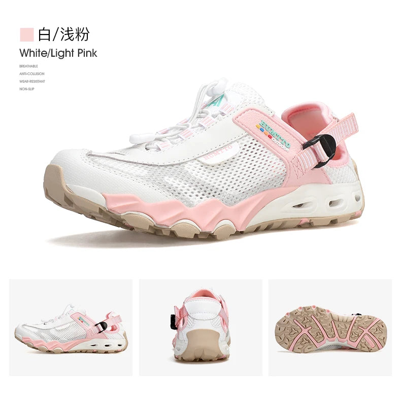 HUMTTO Scarpe da trekking outdoor e da guado da uomo, scarpe acquatiche in mesh traspirante ad asciugatura rapida, sneakers da acqua alla caviglia da donna antiscivolo