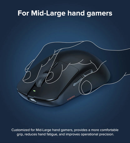 KYSONA M617 Wireless Mouse Ergonomics Tri-mode Rechargeable 2.4G 59g Lightweight E-sports PAW 3395 DPI 26K Gaming Mouse For PC