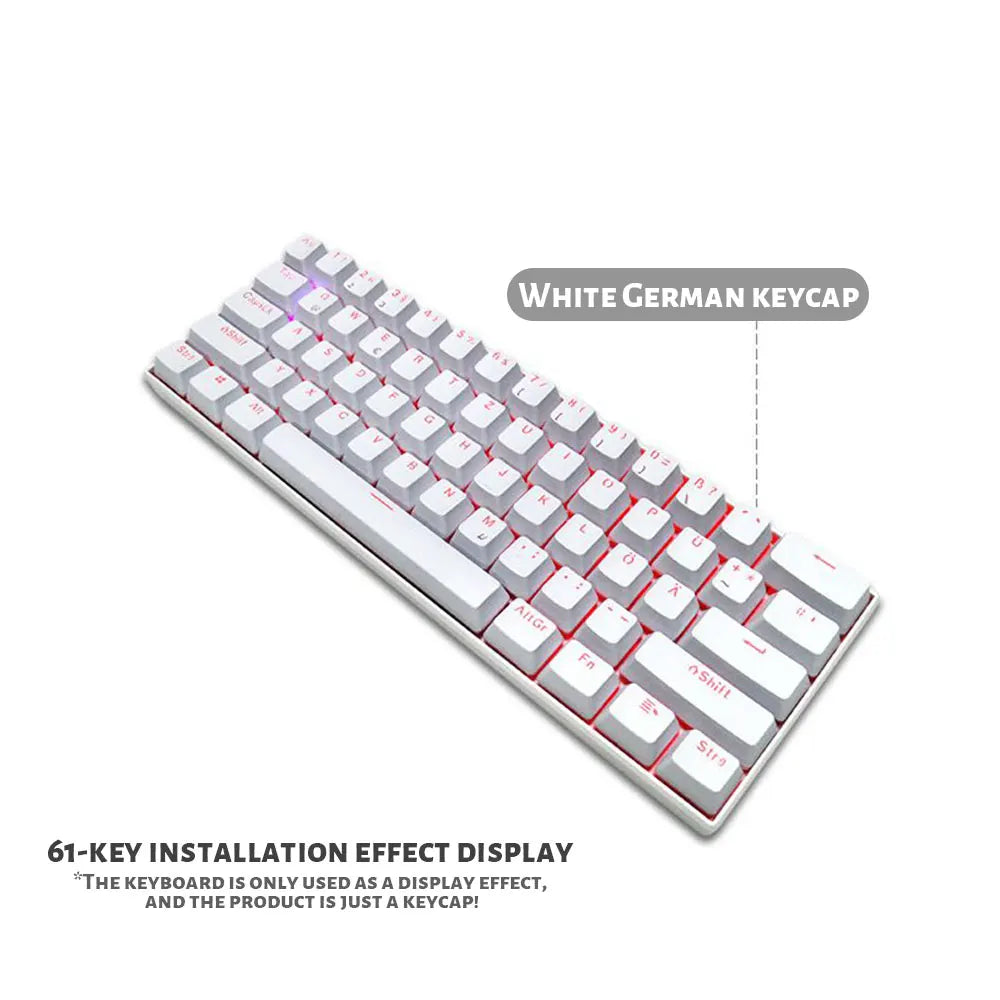 104 Teclas Keycaps Retroiluminadas Coreano Francês Russo Espanhol Alemão para Teclado Mecânico com Switch MX, Perfil OEM, Teclas ABS DIY