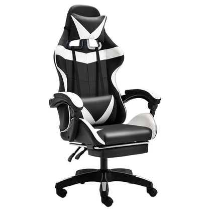 Chaise de jeu ergonomique avec dossier inclinable réglable en hauteur pour bureau, streaming et massage sur PC