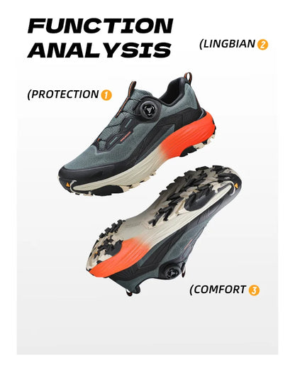 HUMTTO Men Breathable Hiking Sneakers Non-slip Casual Running Shoes Man Outdoor Climbing Sneaker Men's Designers Trekking Boots