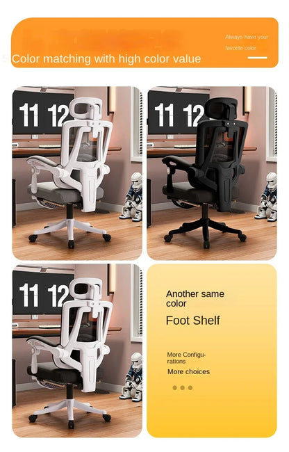 Ergonomic Mesh Office Chair with Lumbar Support, High Back Computer Desk Chair, Adjustable Comfortable Office Chair for Work, Gaming & Study