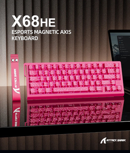 Magnetic Switch Keyboard ATTACK SHARK X68HE X68PRO HE and FREEWOLF F68 Wired F68Pro Wireless for Pro Gaming 0.01mm Rapid Trigger
