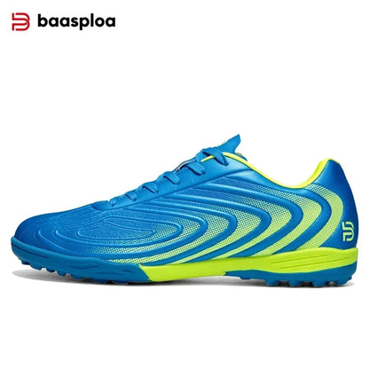 Baasploa Men's Professional Soccer Shoes Outdoor Anti-Slip Training Sport Shoes Male Light Leather Football Boots Chuteira Campo