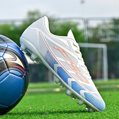Nouvelles chaussures de football pour hommes, chaussures de sport respirantes, antidérapantes, de haute qualité, chaussures de football pour match en plein air, futsal, haute cheville, ultralégères