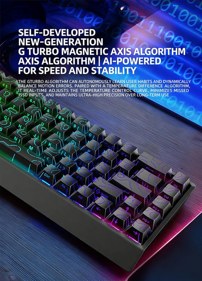 IROK Carotmas Mercury68 Mercury 68 Mercury68 Pro Mercury68 Max RT 0.001mm 8K Teclado mecânico magnético gaming com fios