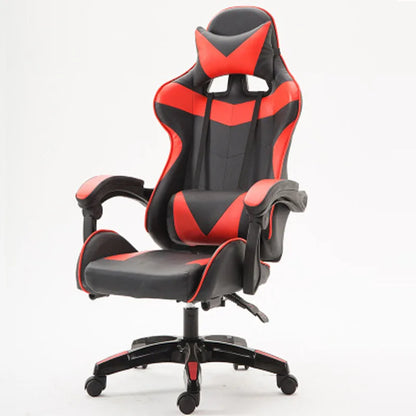 Ergonomic RGB Gaming Chair PU Leather Racing Computer Chair with Adjustable Height, Linkage Armrests, Reclining Office Gamer Chair