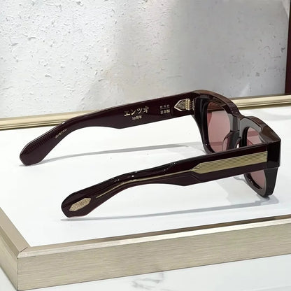 ENZO EPOXY 10th Anniversary Edition Large 51 Size Frame Red Turtle Shell Green Handcrafted Japanese Sunglasses