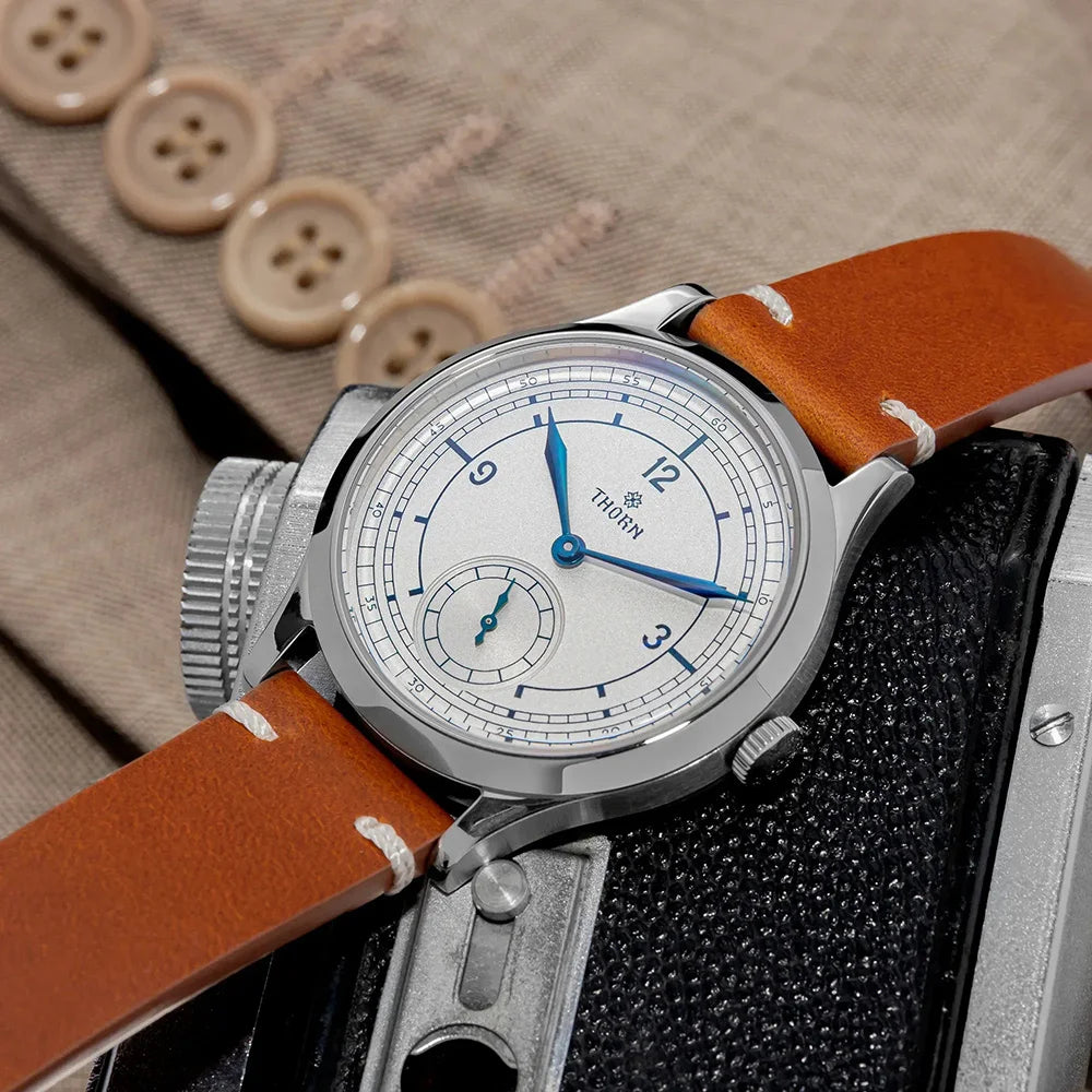 Thorn T001 Quartz Watch Fashion Sapphire Waterproof Grilled Men Watch VD78 Movement 316L Stainless Steel Business Luxury Watch