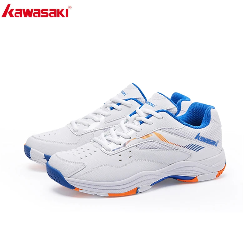 Sapatilhas de badminton masculinas Kawasaki. Sapatilhas desportivas profissionais para mulher. Sapatilhas respiráveis para recintos fechados. K-086