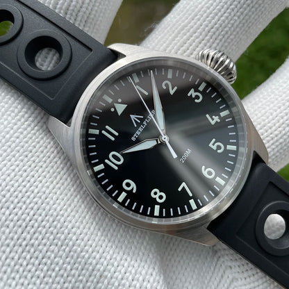 STEELFLIER Official SF743 Pilot VH31 Quartz Movement Big Onion Crown 200M Waterproof Sapphire Crystal Luxury Dive Luminous Watch