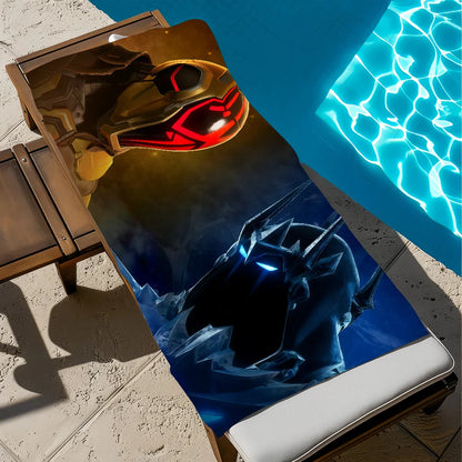 Hauska F-Fortnite-pelitaidepyyhe, pehmeä rantapyyhe, uintiretki, uima-allas, kylpypyyhe, kuntosali, spa, sisustus, lahja, loma