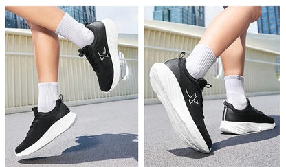 Sapatilhas de Corrida Xtep para Mulher 2025 Verão Novidade Resistentes Leves Casuais com Amortecimento de Impacto e Malha Respirável 875418110054