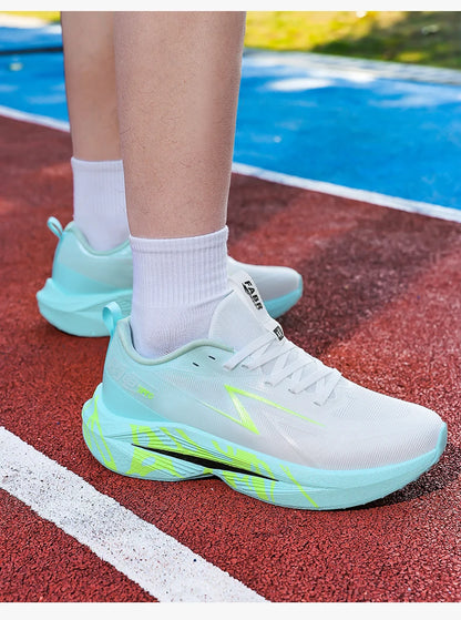 Running Shoes Carbon Plate Specialty Marathon Men's Sports Mesh Breathable Lightweight Women's Athletic Non-Skid Sneakers