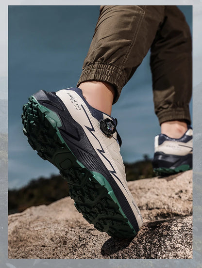 Sneakers da uomo casual outdoor antiscivolo e ammortizzanti, versatili scarpe da hiking off-road con suola morbida e confortevole per running