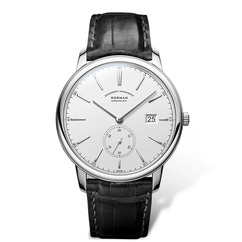 Reloj BORMAN BM3817 TOP nuevo de 42 mm, reloj de lujo para hombre, automático mecánico, cristal de zafiro, ultrafino, impermeable 50M, con subesfera