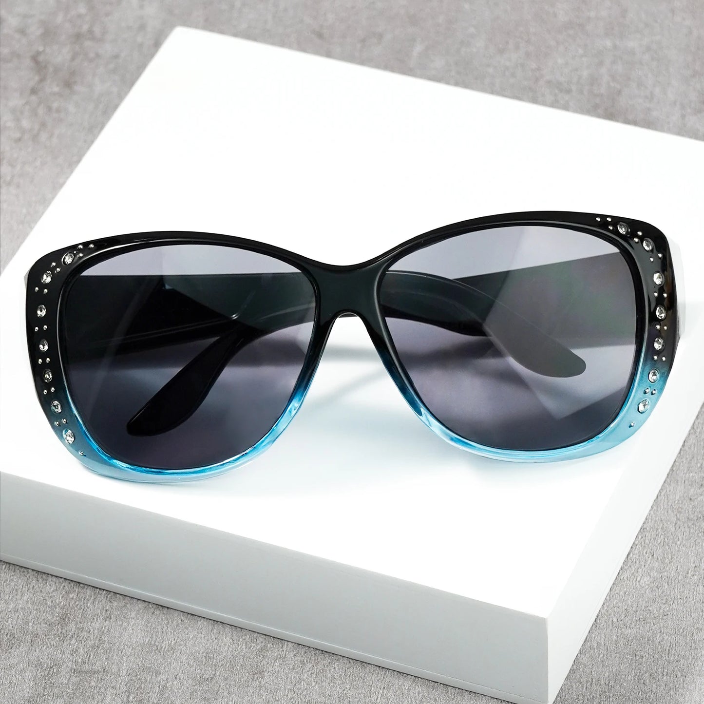 Rhinestone Fit Over Glasses Sunglasses Fashion Sun Glasses Fit Over GlitteringOversized Leopard Square Glasses