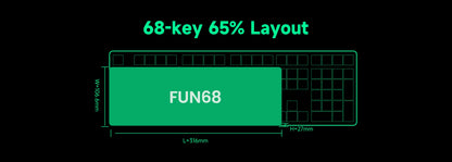 Akko MonsGeek FUN68 FUN60 PRO&MAX Tastiera magnetica HE 60% 65% Tastiere da gaming Rapid Trigger 8K Tastiera custom per gamer Esports