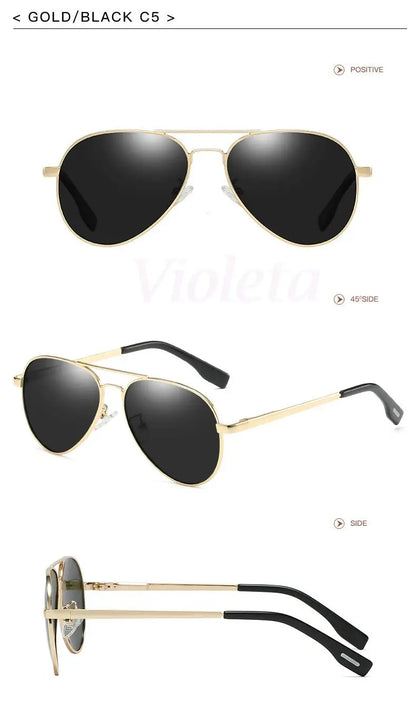 Punk Rock Polarized Sunglasses Color Film Sunglasses Han Edition Mirror Face Fashion Sun Glasses T1001