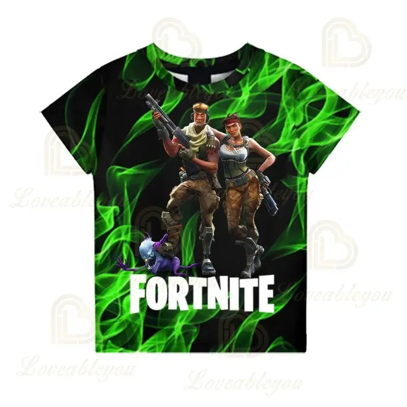 Camiseta Battle Royale Fortnite Victory para niños, tops para niñas y niños, camisetas Harajuku infantiles 3D, NUEVO DISEÑO 2025