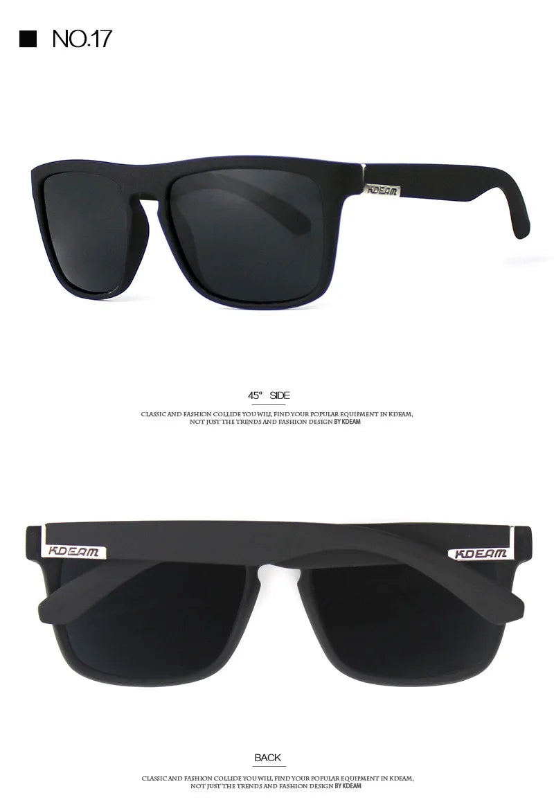 Outdoor Sport Square Myopia Lens Prescription Sunglasses Men Polarized Driving Anti-Glare Myopes Lunettes 0 -0.5 -0.75 To -6.0