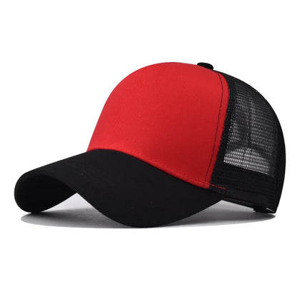 Baseball Cap Adult Net cap Shallow curved eaves Hat Unisex Summer hat Breathable hat shade Spring Autumn Cap Hip Hop Fitted Cap