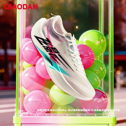 QIAODAN Feiying PB6.0 Homem 2026 Sapatilhas Desportivas de Competição para Maratona Novas com Placa de Carbono Suspensa Integral QDB023261299