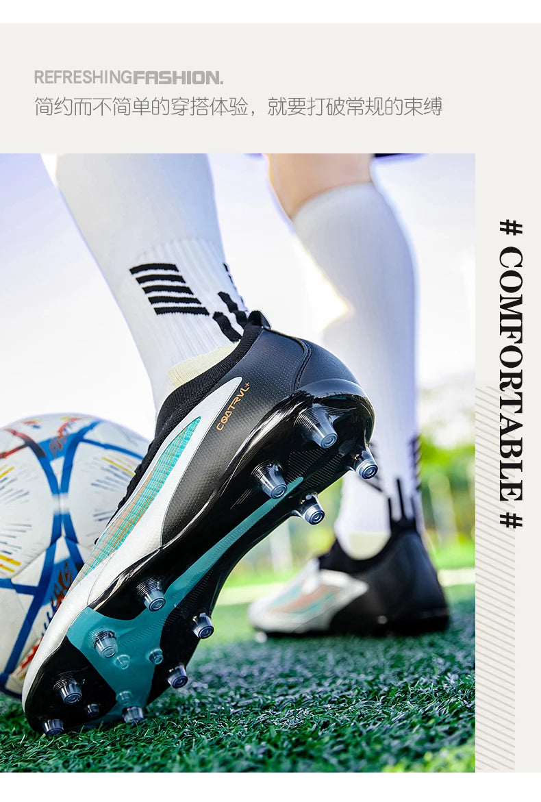 Scarpe da calcio TF da uomo, sneakers professionali per calcetto e futsal, scarpe da soccer casual da uomo di alta qualità per allenamento