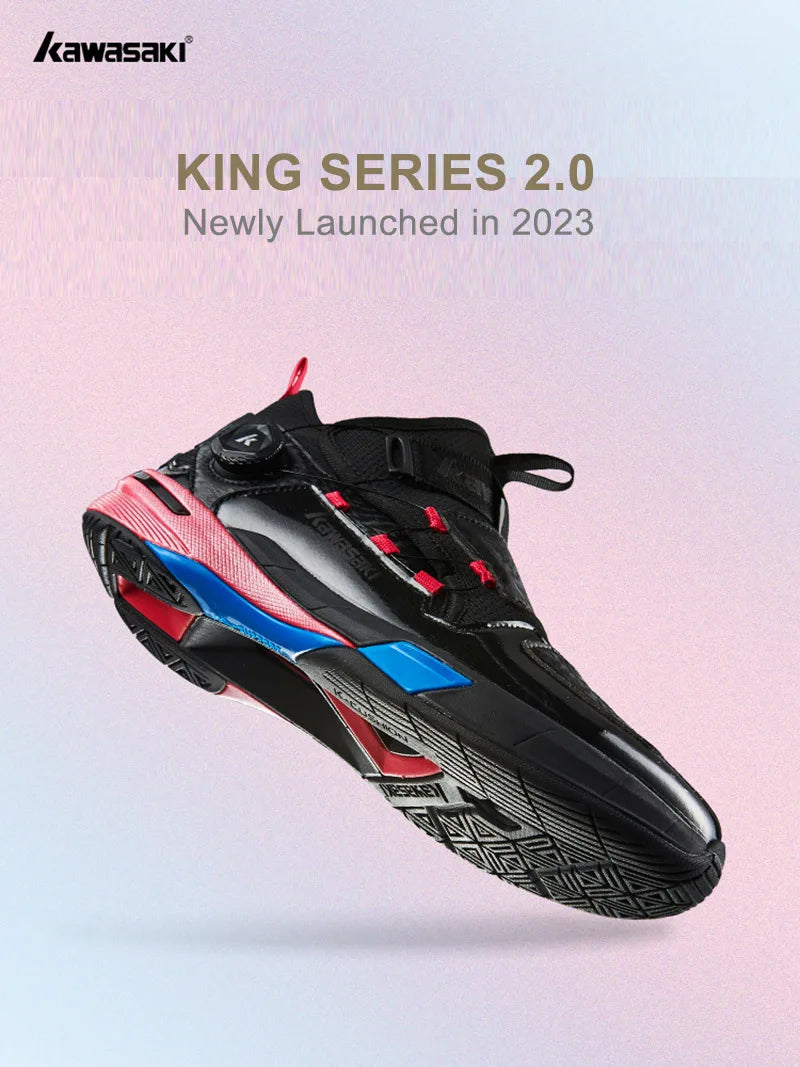 Sapatos de badminton profissionais Kawasaki King Series 2.0 para homem e mulher, antitorção, desportivos, sapatos de ténis originais para homem, ténis A3311