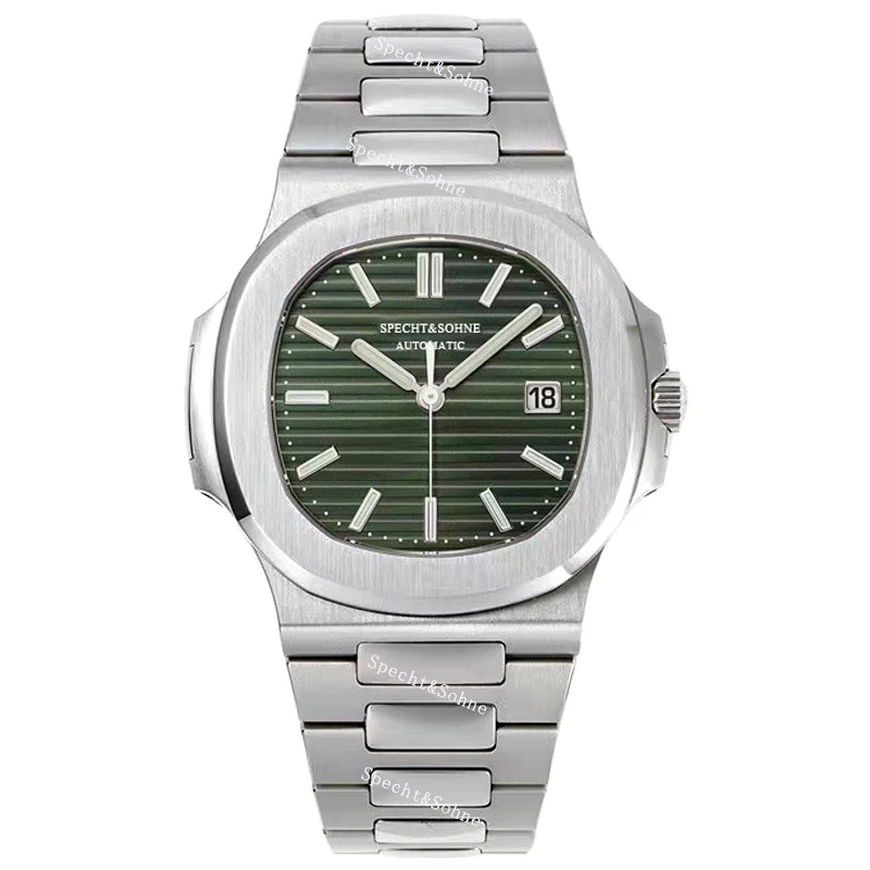 Relógio Masculino Specht&Sohne 2025 New Classic de Luxo Automático em Aço Inoxidável com Safira 8215, Relógio de Pulso Mecânico