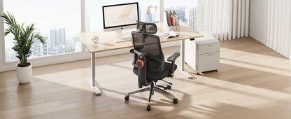 NEWTRAL MagicH-BPro Ergonomic Office Chair with Footrest, Auto-Following Backrest, Adjustable Lumbar Support, Executive Mesh Chair
