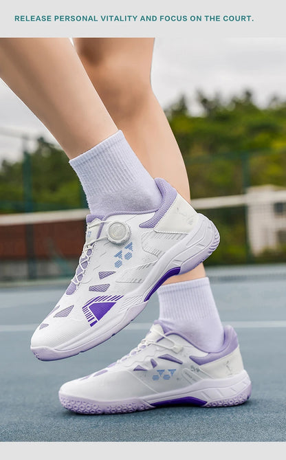 Badminton Shoes Men Training Sports Shoes Indoor and Ooutdoor Anti Slip Wear-resistant Mesh Breathable Table Tennis Tennis Shoes