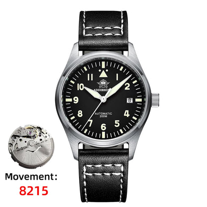 ADDIESDIVE Watches For Men C3 Super Luminous 200m Waterproof Japan 8215 316L Stainless Automatic Mechanical Watch