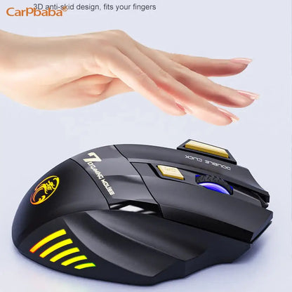 Wireless Mouse Bluetooth Wireless Mouse Rechargeable Computer Mouse Gamer Ergonomic Gaming Mouse RGB Backlit Silent Mice For PC
