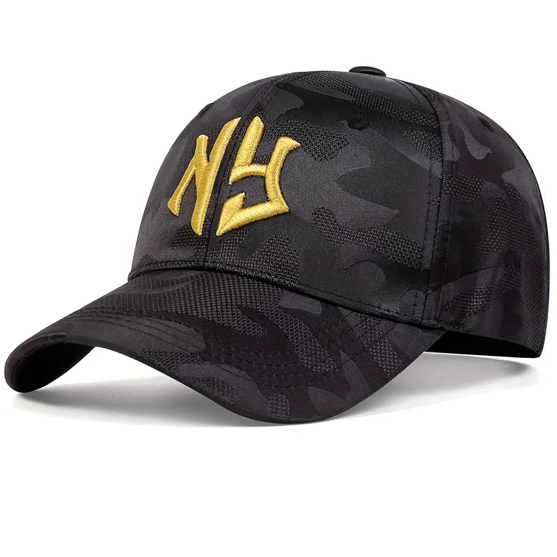 Fashion Letter Embroidery Camouflage Baseball Cap Spring Autumn Snapback Hat Adjustable Sports Casual Hats Sunscreen Hats