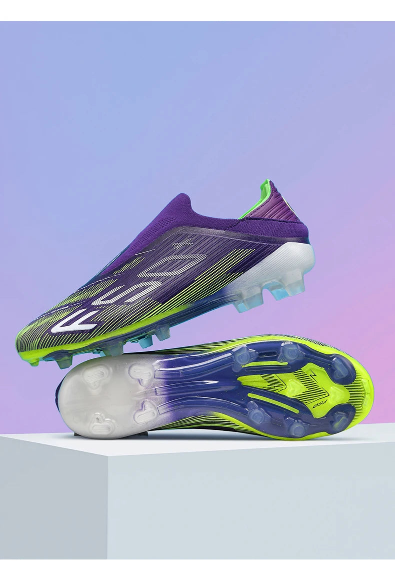 Męskie trampki z kolcami do trawy – wysokiej jakości buty piłkarskie do futsalu i piłki nożnej, antypoślizgowe, do użytku w pomieszczeniach, bestsellerowe, z wysoką cholewką, do użytku na zewnątrz