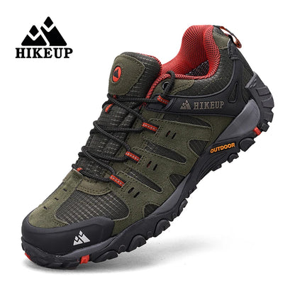 Męskie buty trekkingowe HIKEUP z zamszowej skóry – odporne na zużycie buty outdoorowe do trekkingu, chodzenia, polowania i zastosowań taktycznych