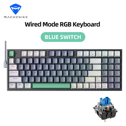 Tastiera meccanica MACHENIKE K500 cablata da gaming K500-B94 Hot Swappable, 94 tasti, layout 90%, retroilluminazione RGB per PC e laptop