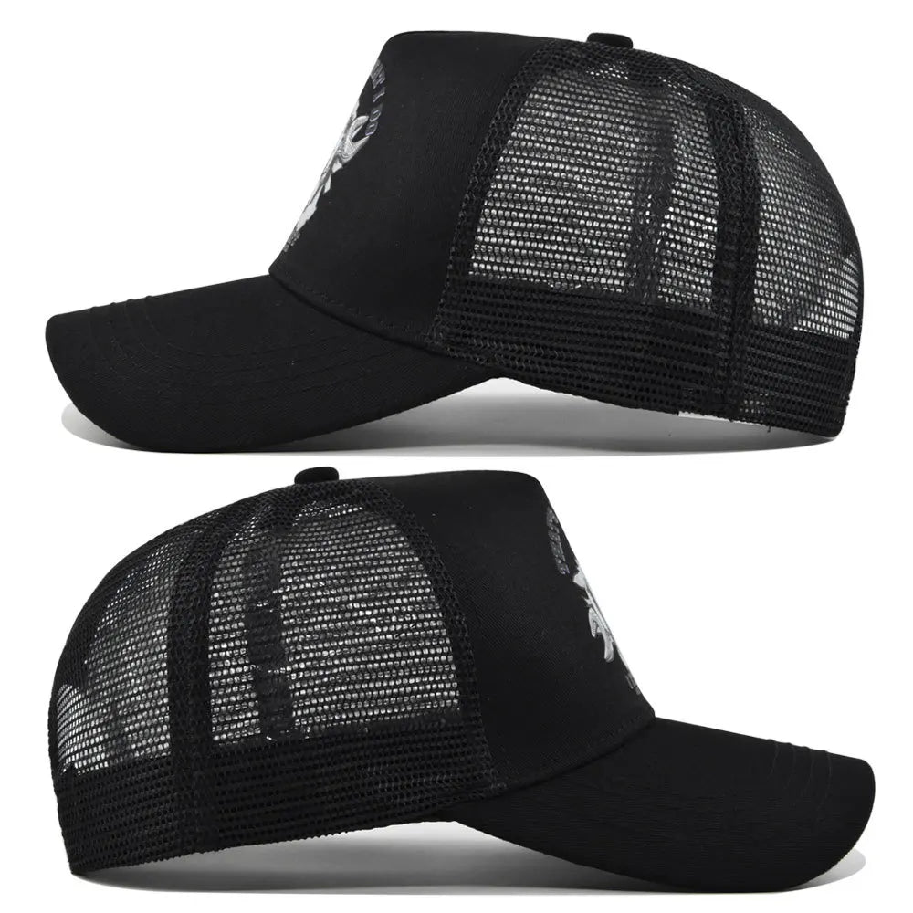 New Fashion Spring Summer Printed Mesh Breathable Baseball Cap Gorras Personality LOGO for Men WomenCouples Visor Hat Casquette