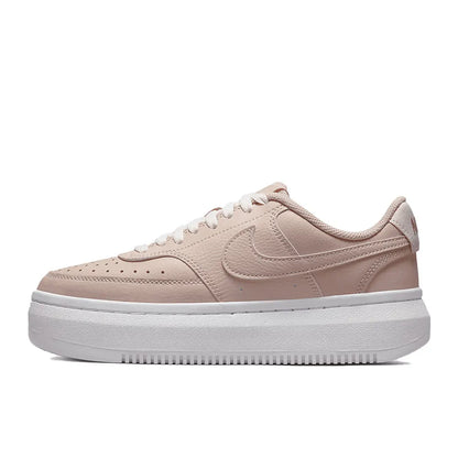Ténis de basquetebol de cano baixo Nike Court Vision Alta para mulher, macios e confortáveis, resistentes, branco/preto DZ5394-107