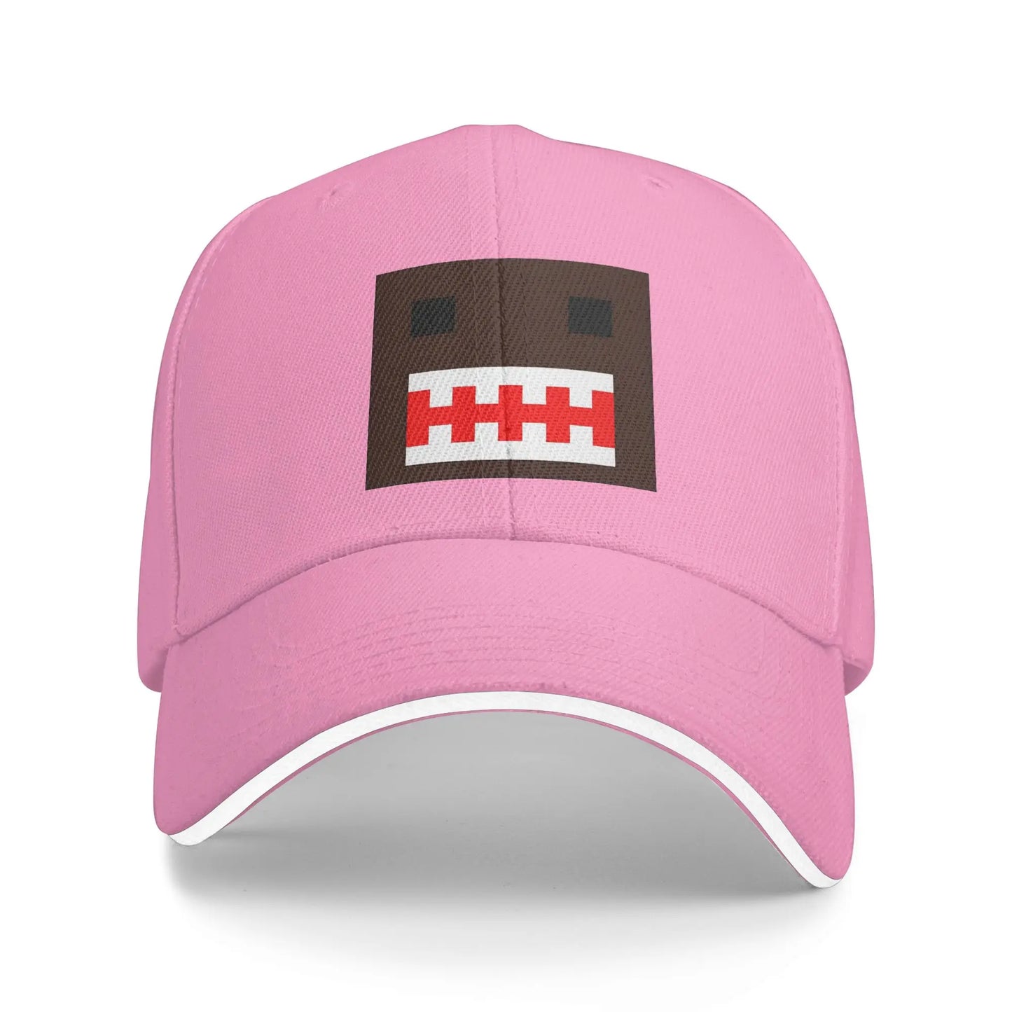 PIXEL Domo Kun Doll Face Sandwich Caps Men Women Hip-Hop,Baseball Caps Cute Funny Adjustable Fishing All seasons Hat