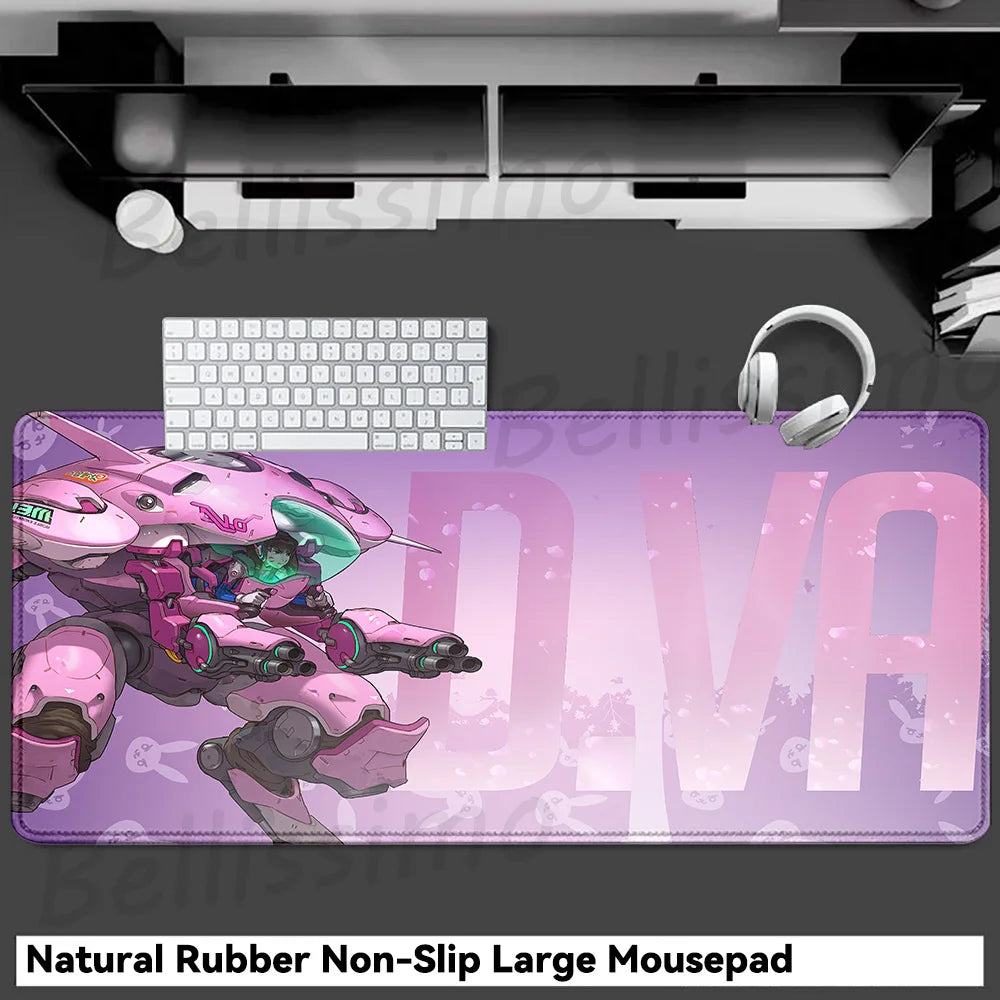 Gaming Accessories Overwatch D.Va Mouse Pad Large Keyboard Mousepad PC Cabinet Deskmat XXL Extended Mats Gamer Mousepad